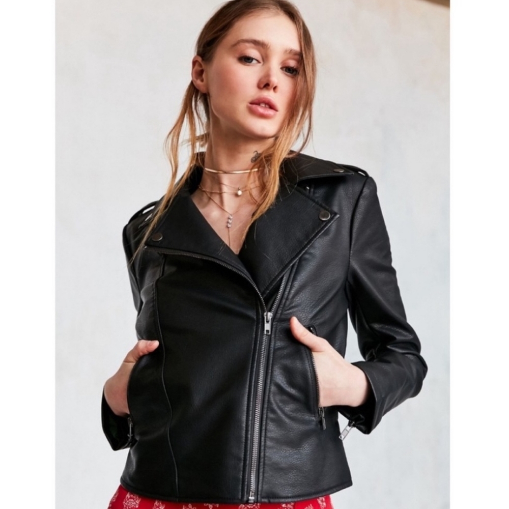 Urban Outfitters | BDG Vegan Leather Moto Jacket | EUC